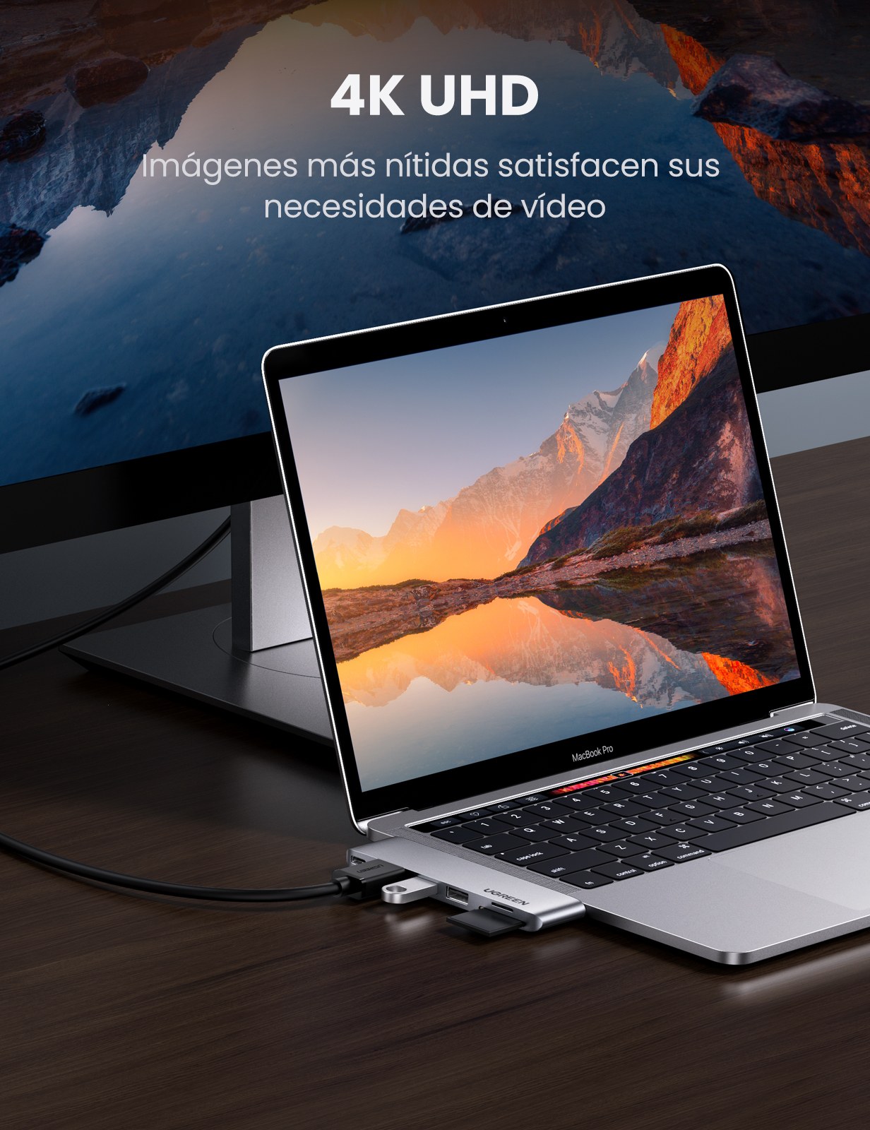Hub con HDMI 4K y Carga PD 100W