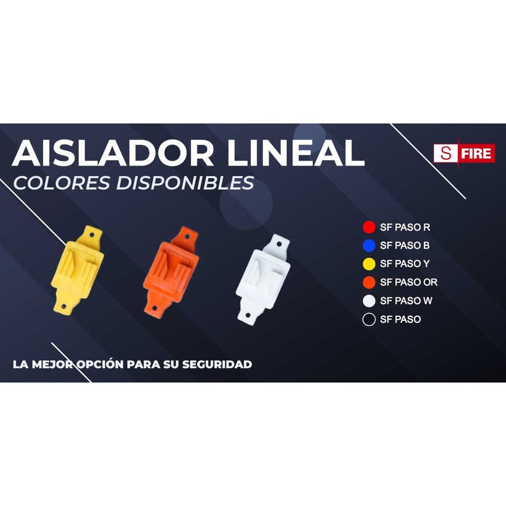 Aislador de Paso GRIS reforzado para cercos eléctricos