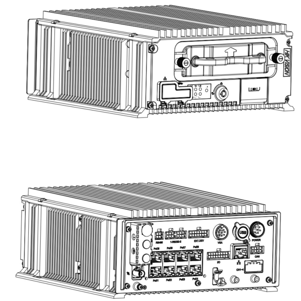 DVR Hibrido Móvil Hikvision AEMH0408