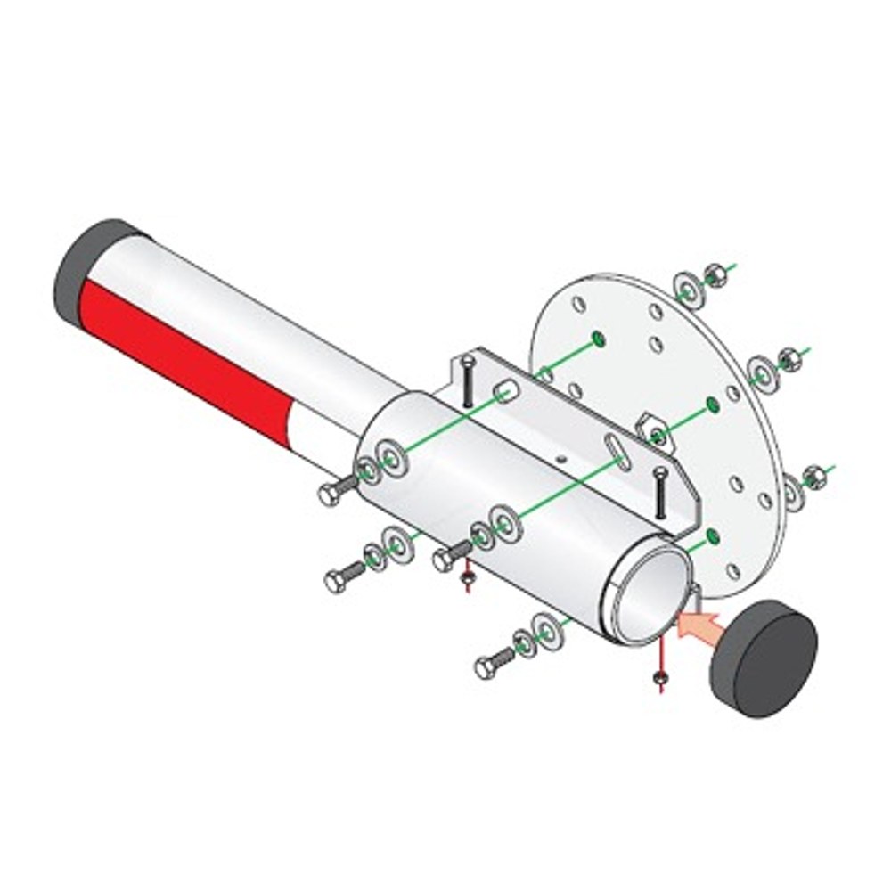 Kit de instalación para brazos Doorking 1601-242