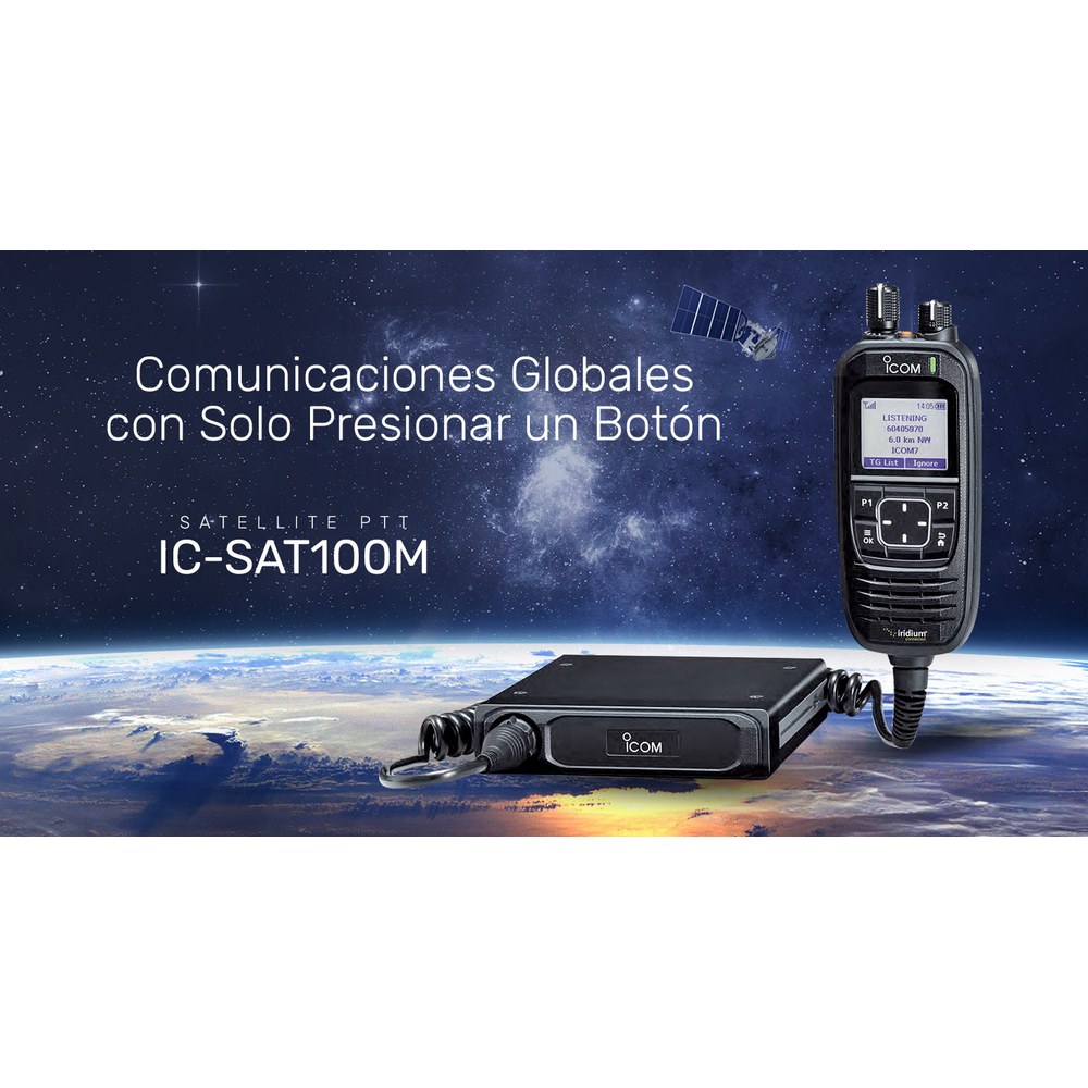 Radio Móvil Satelital ICOM ICSAT100M