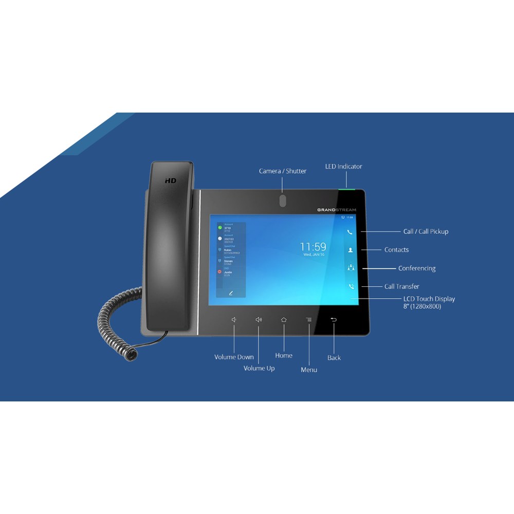 Captura de pantalla del GXV3480