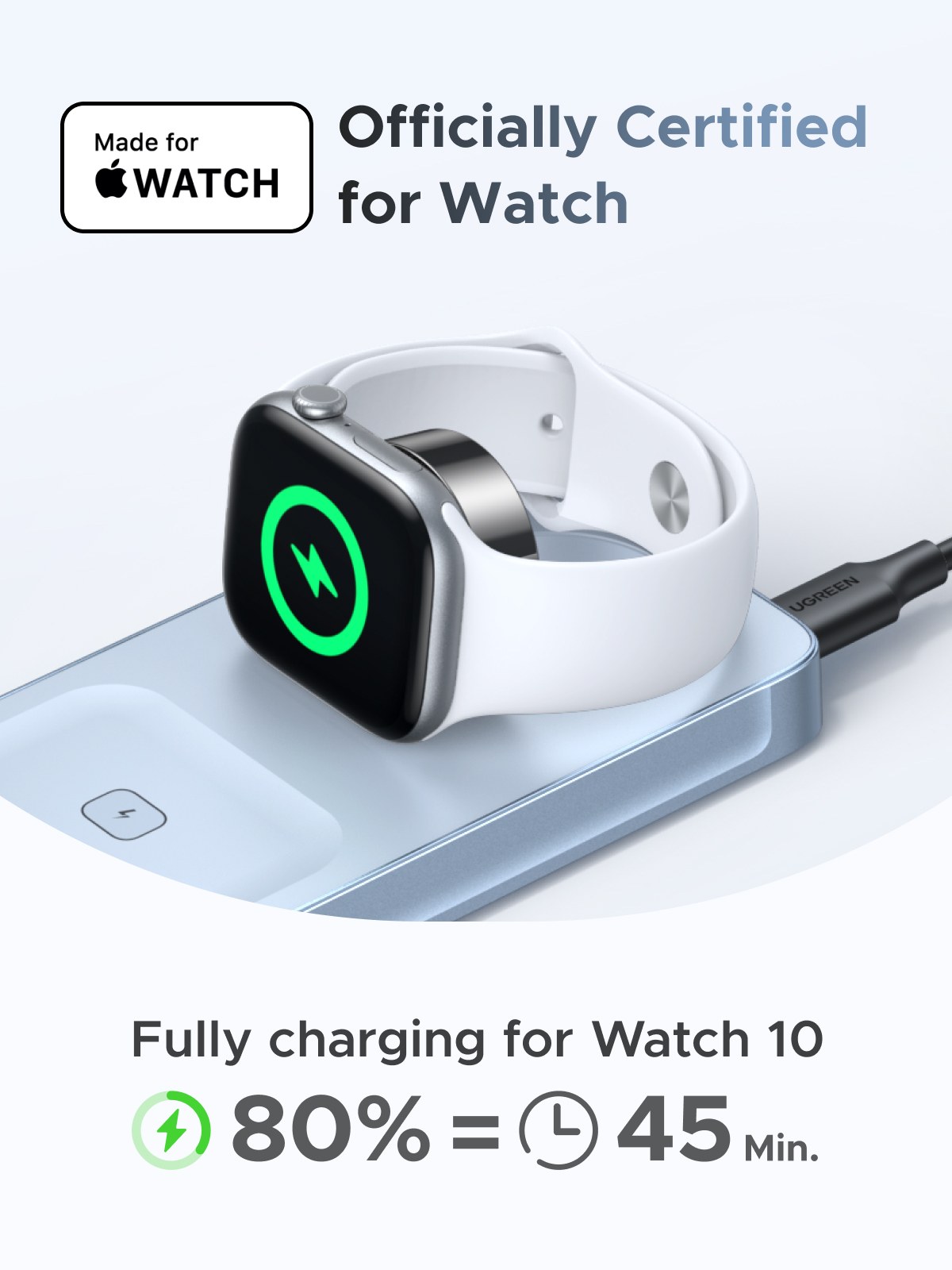 Cargador Inalámbrico Magnético 3 en 1 UGREEN