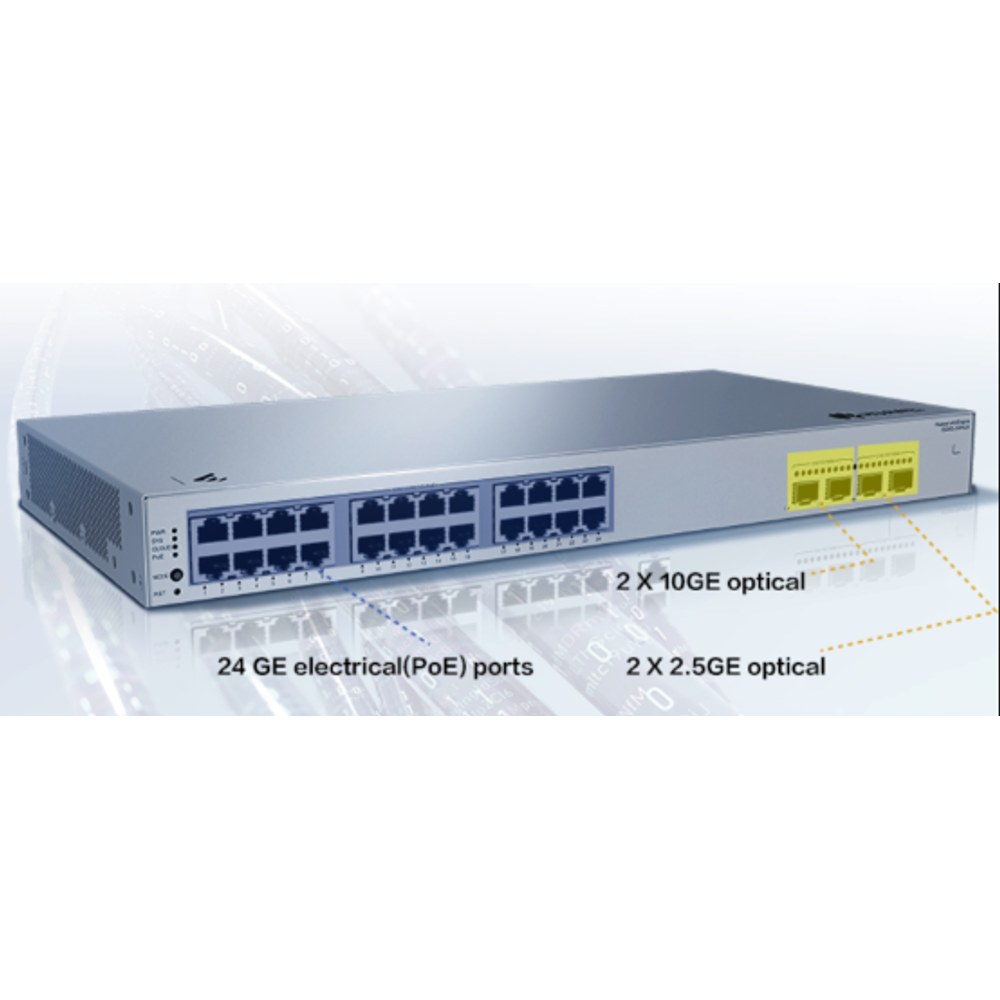 Puertos del switch Huawei S220S24P4JX