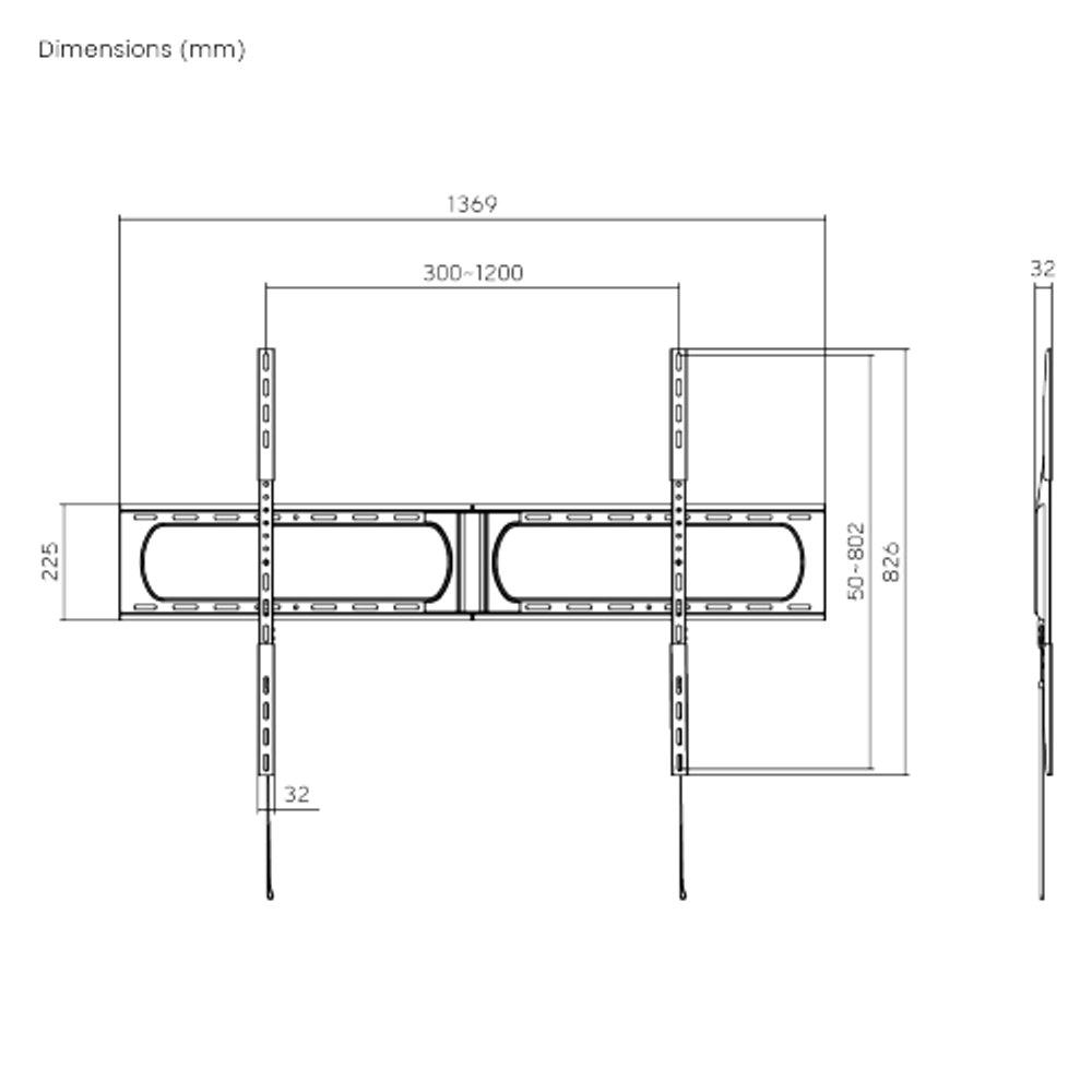 Dimensiones del Soporte