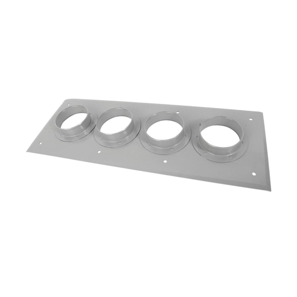 Placa pasamuro con capacidad de 4 botas de 4