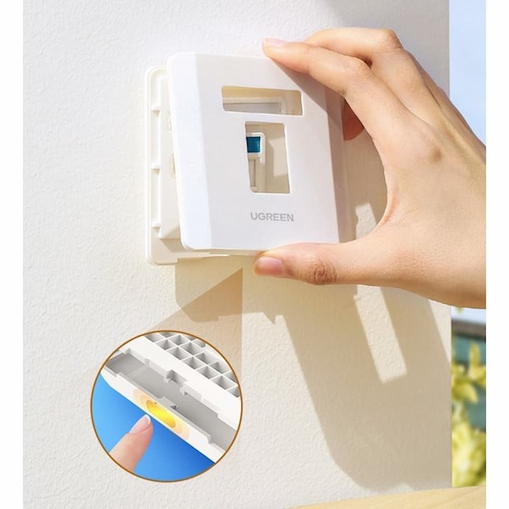Placa de pared de un solo puerto
