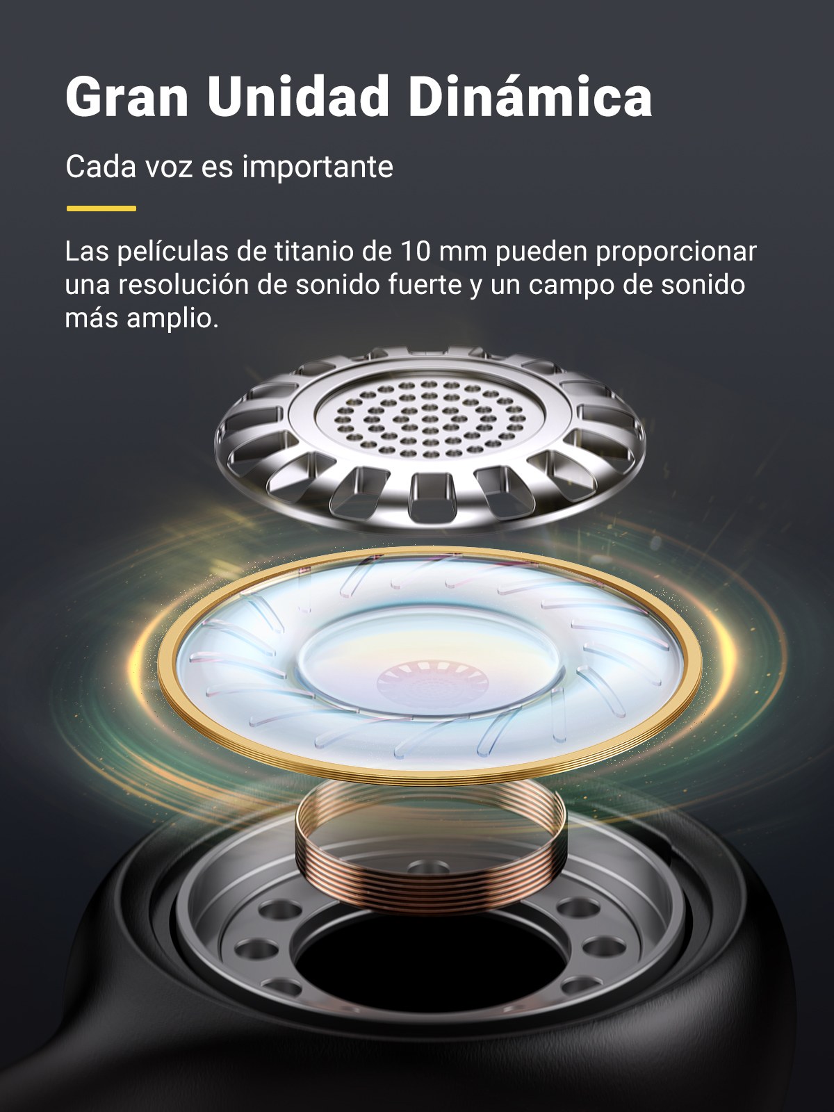 UGREEN Auriculares Tipo-C y 3.5mm: Sonido de Alta Fidelidad