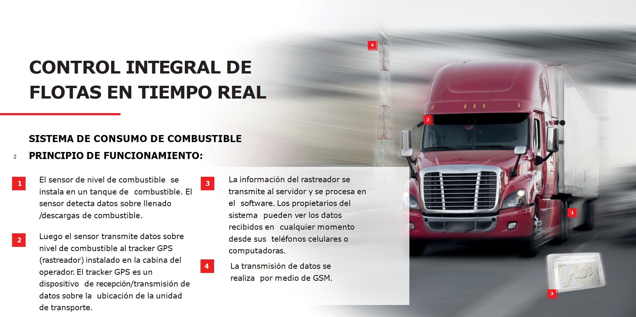 Control de combustible en vivo