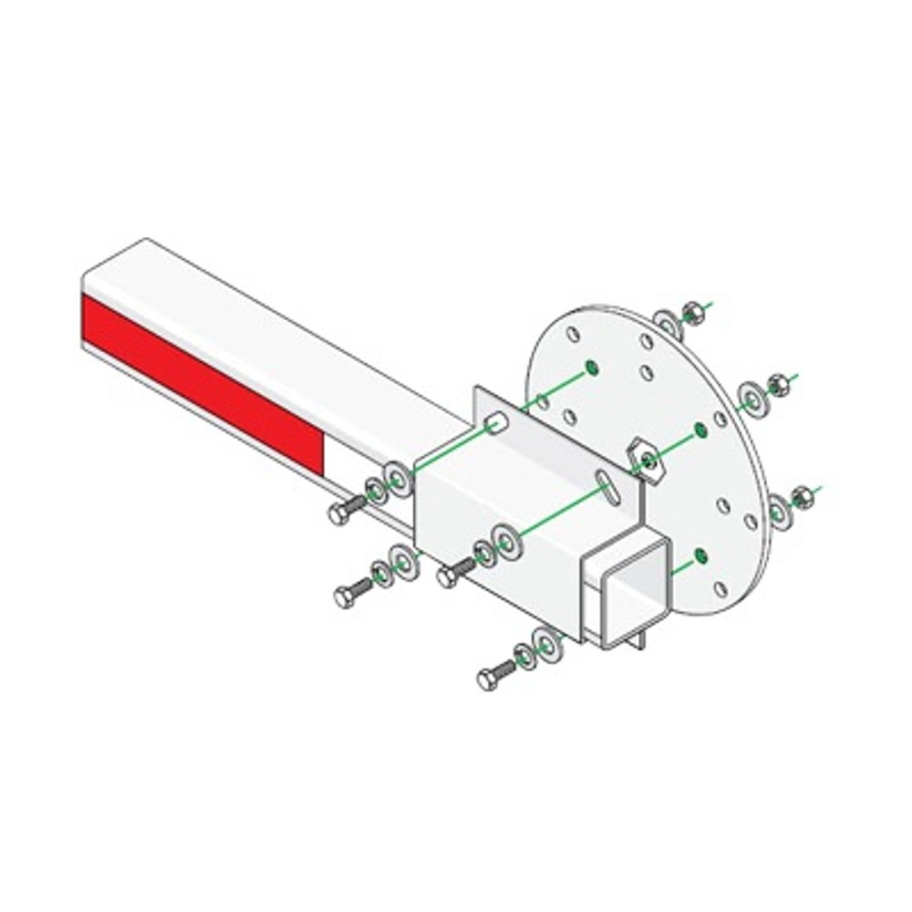 Kit de instalación para brazos de plastico Doorking