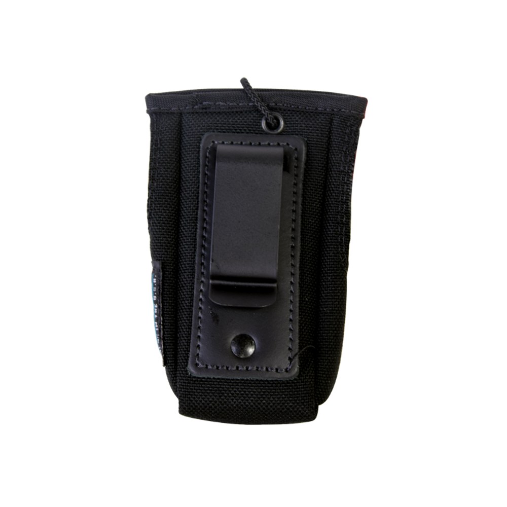 Funda Reforzada de Nylon con clip metálico para cinto, correa de broche frontal y visor frontal transparente