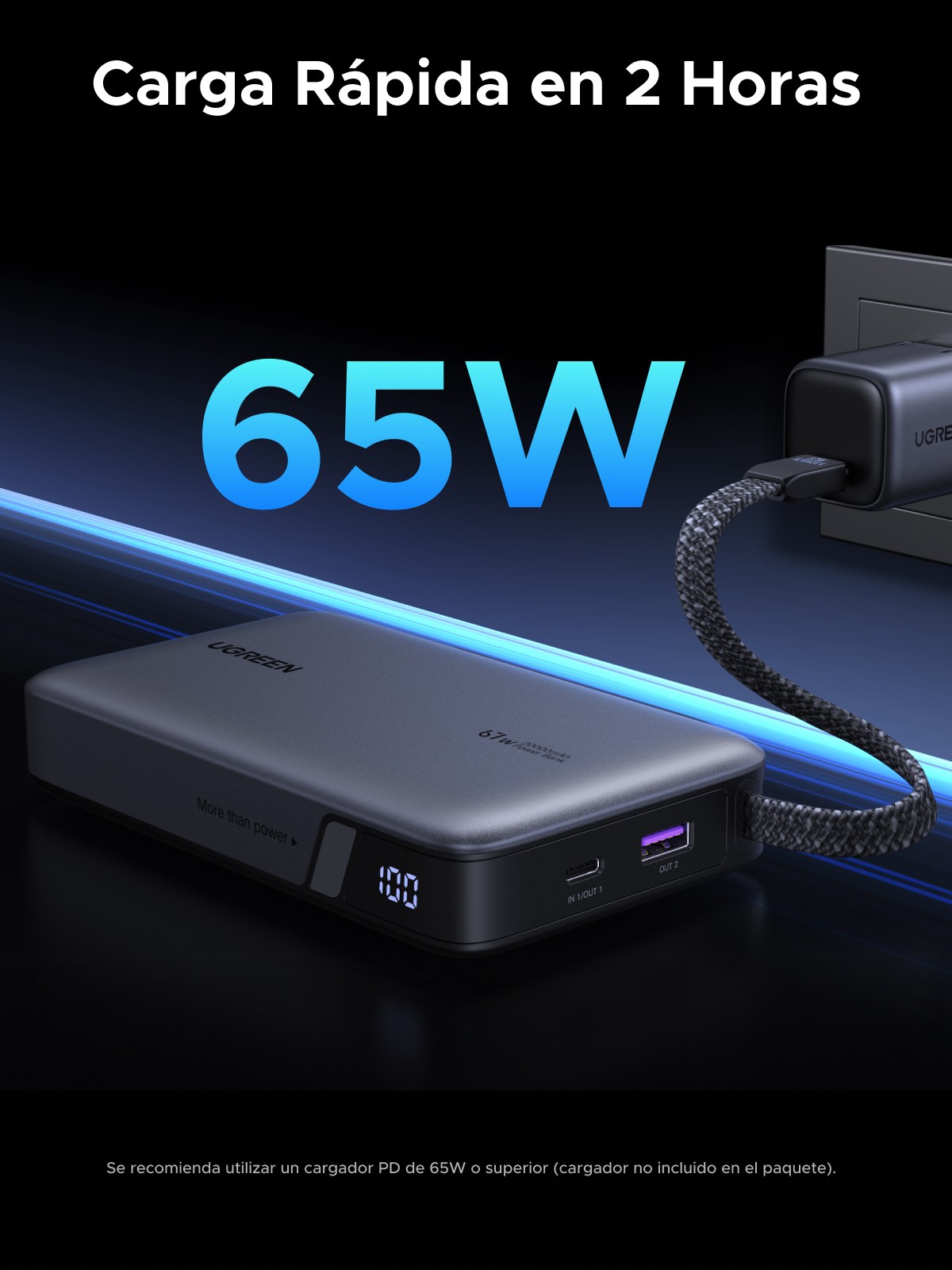 Carga Rápida 100W Power Delivery 3.0