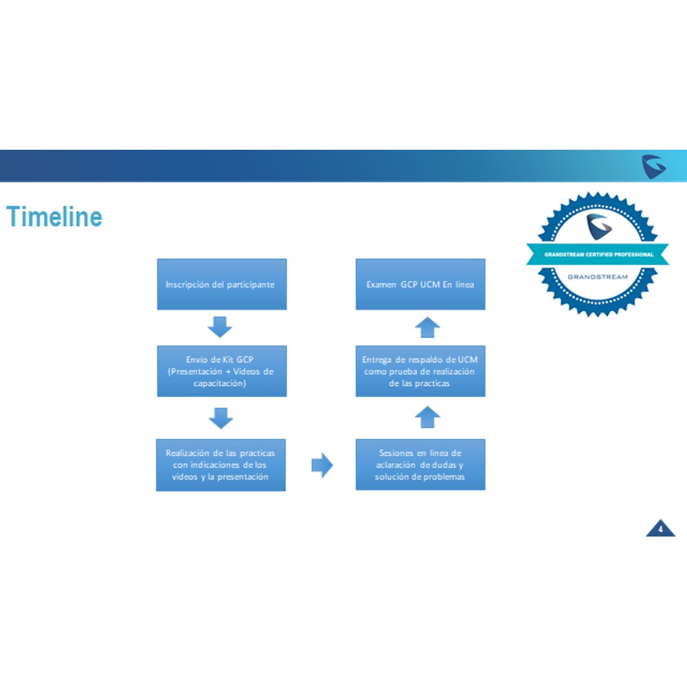 Timeline del curso