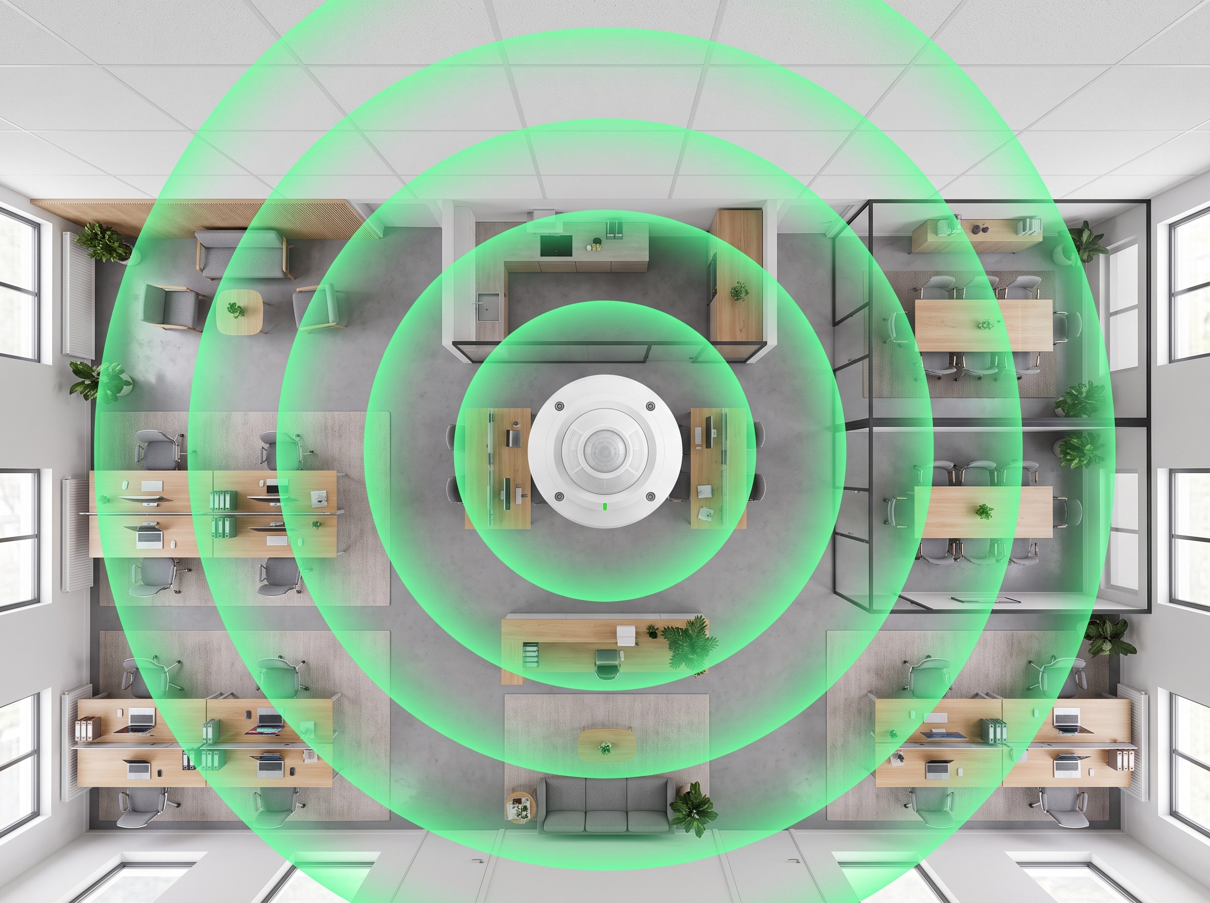 Cobertura omnidireccional 360°