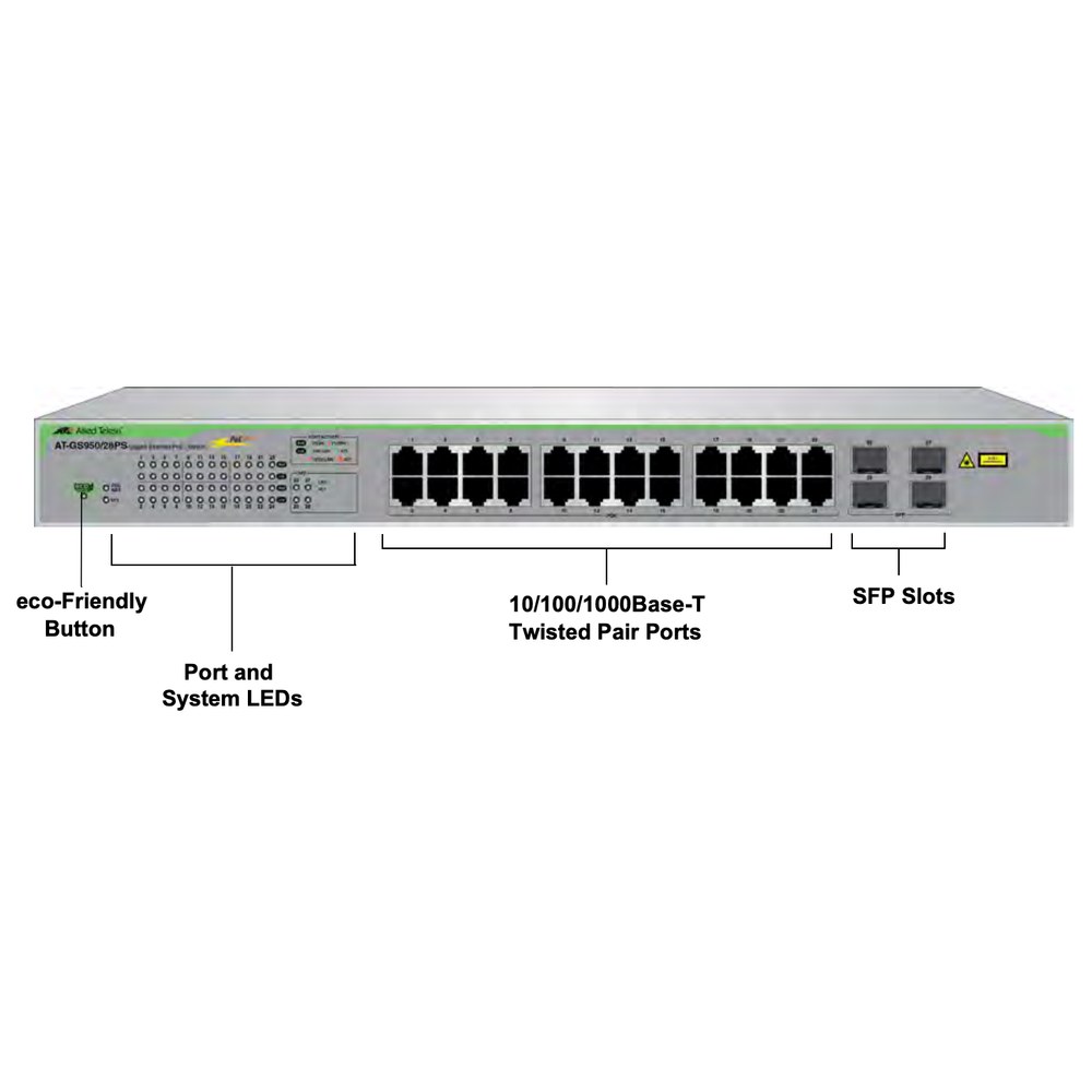 Switch PoE+ Gigabit WebSmart de 24 puertos