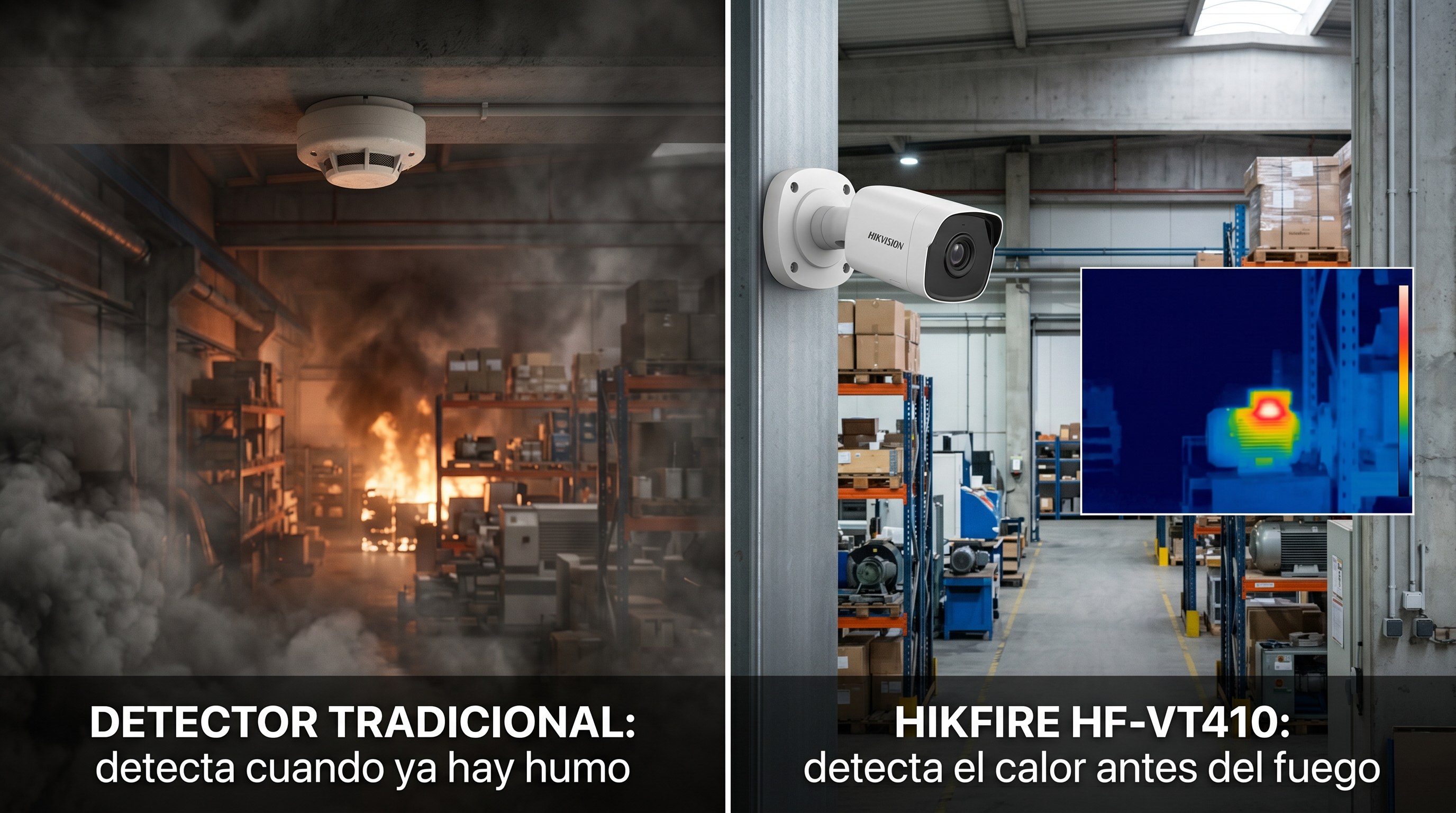 Detector tradicional vs HikFire