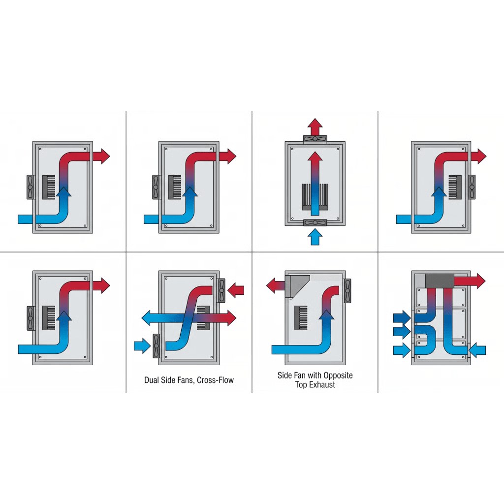 Diagrama de ventilación de gabinete