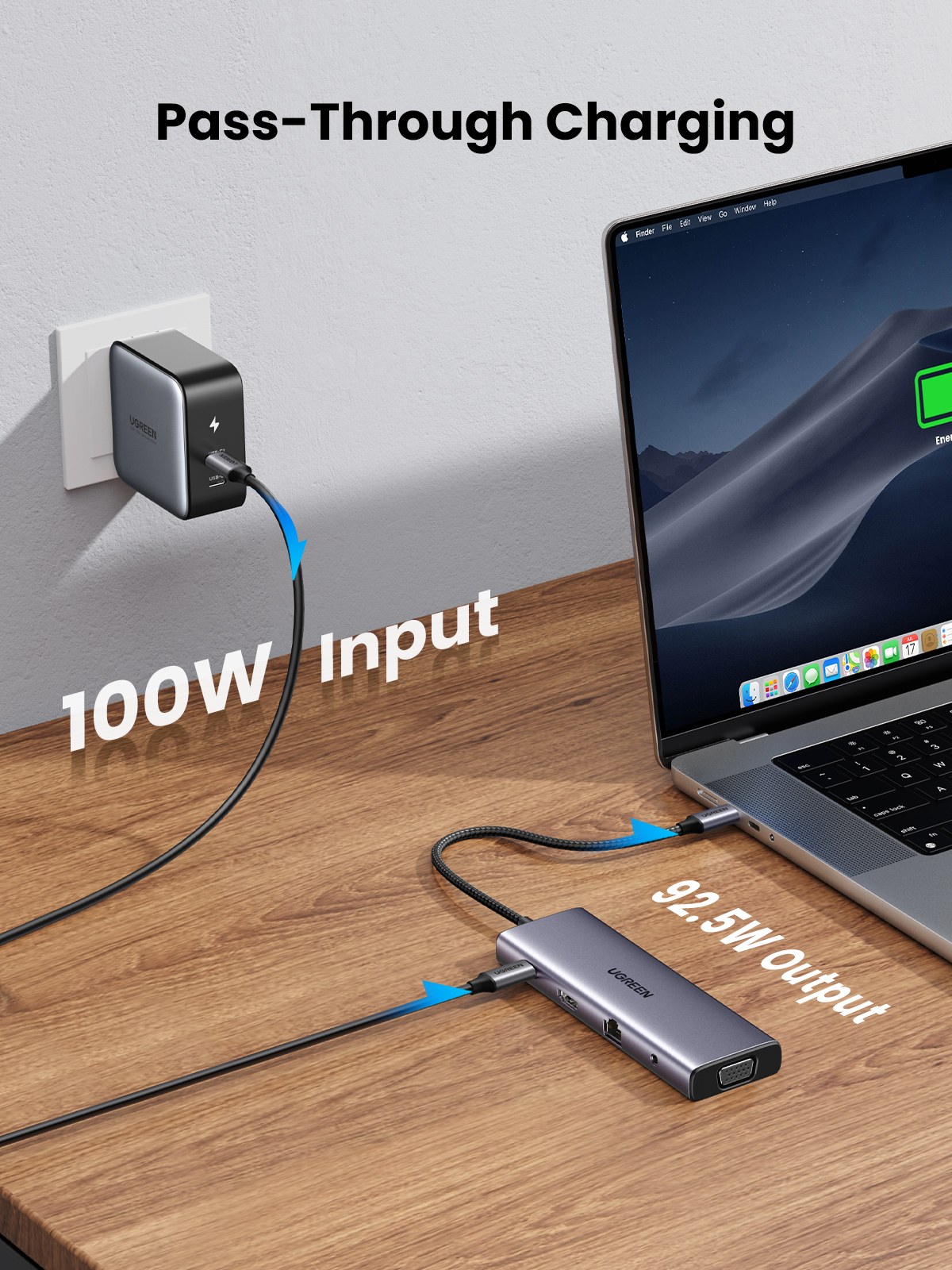 Carga Power Delivery de 100W y USB 3.0