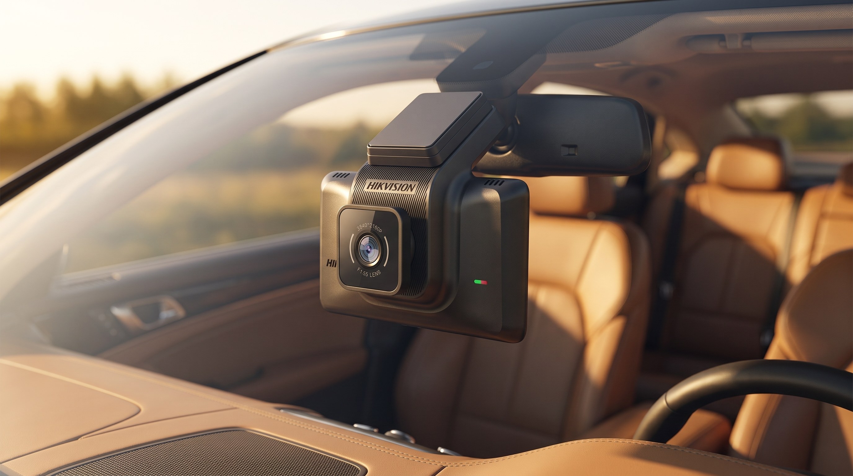 Dashcam AE-DC4328-K5 instalada en vehiculo