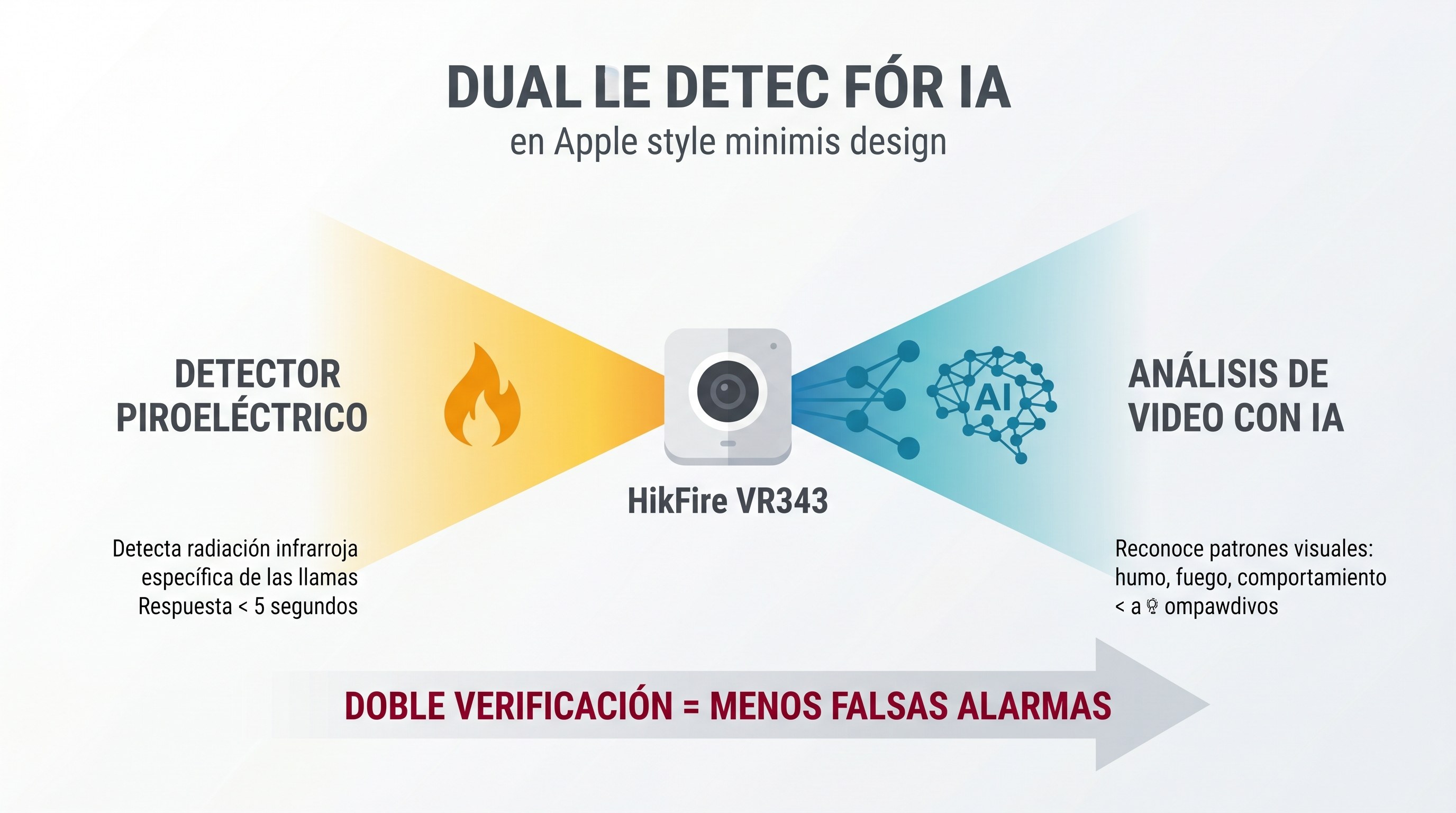 Detección dual piroeléctrica + IA