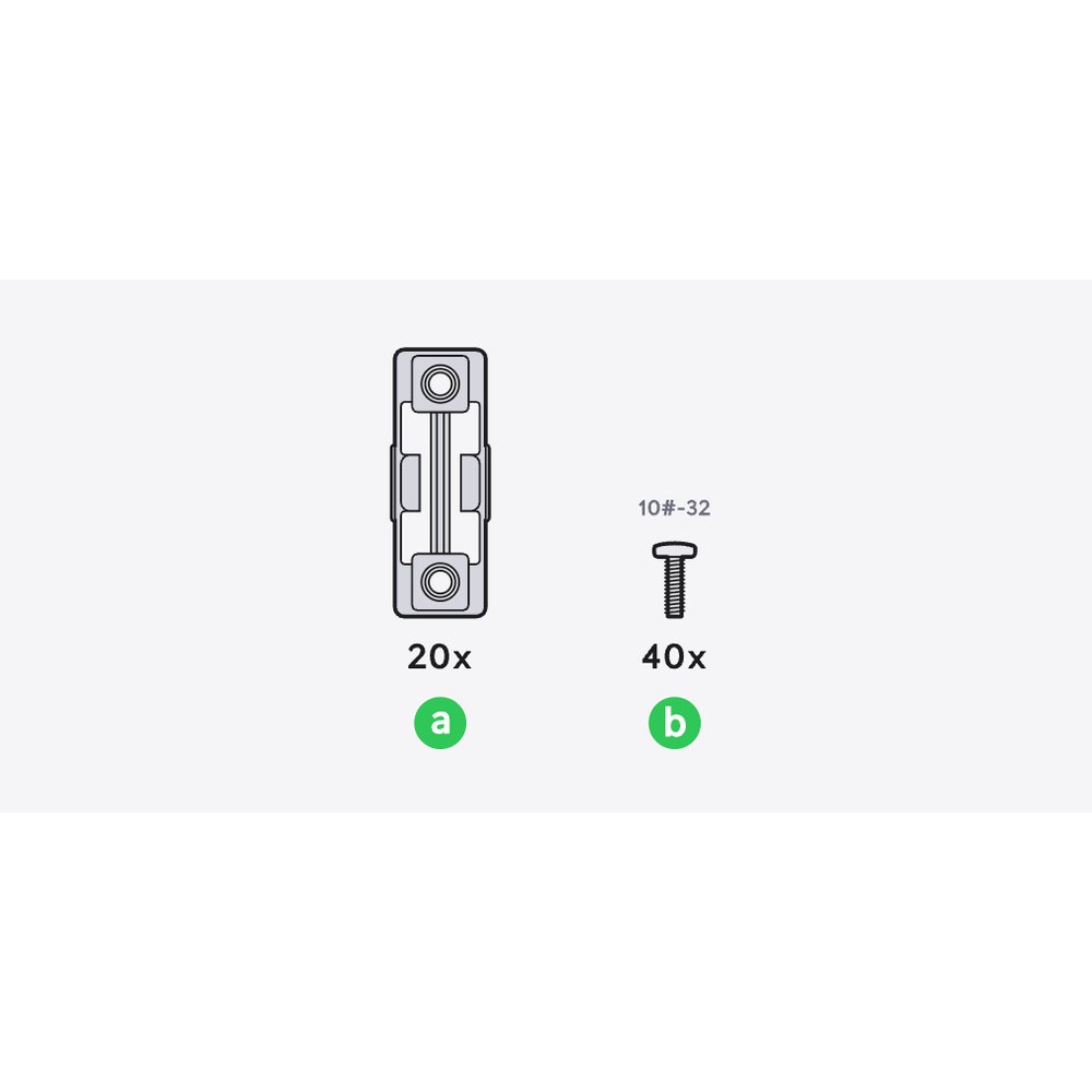 Contenido del paquete UACC-Rack-PM-Kit