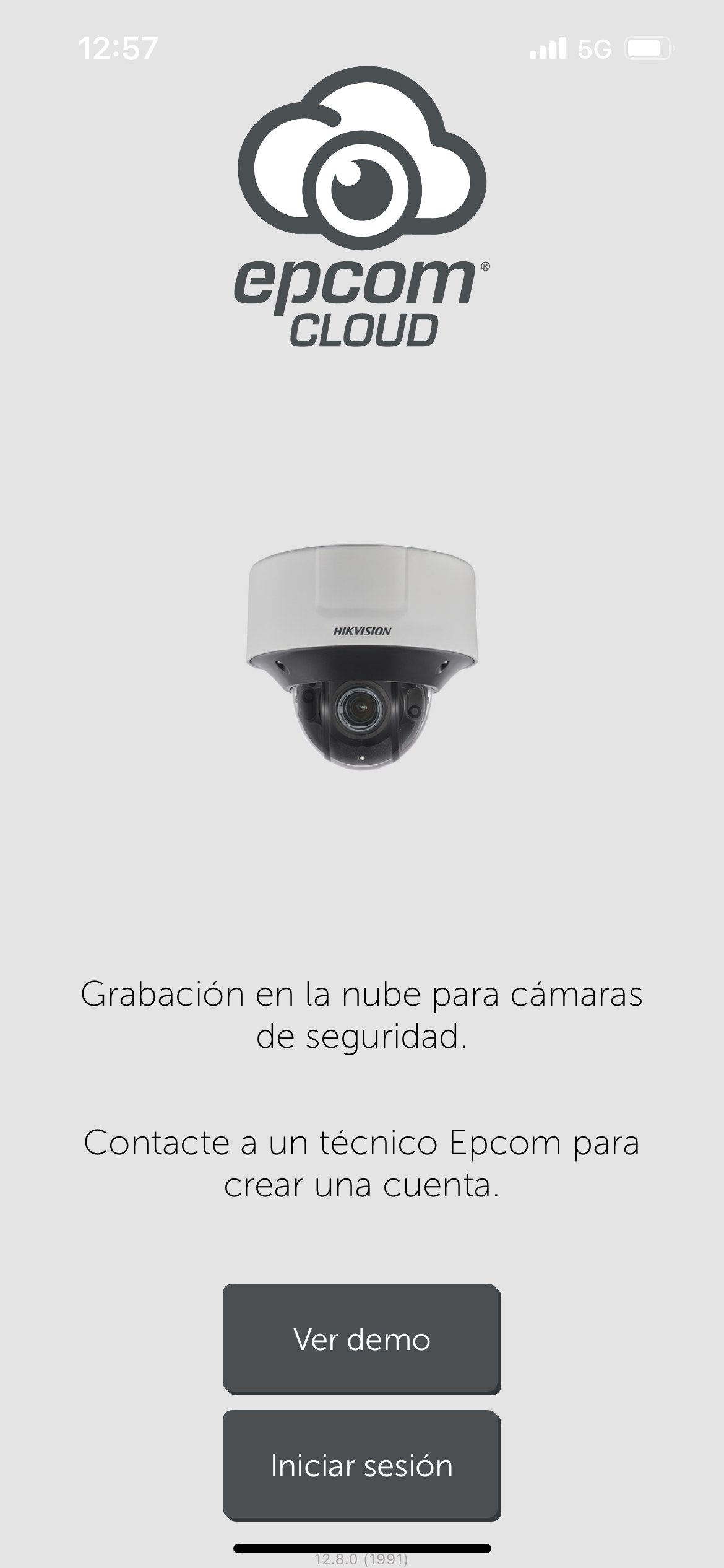 Captura de pantalla app