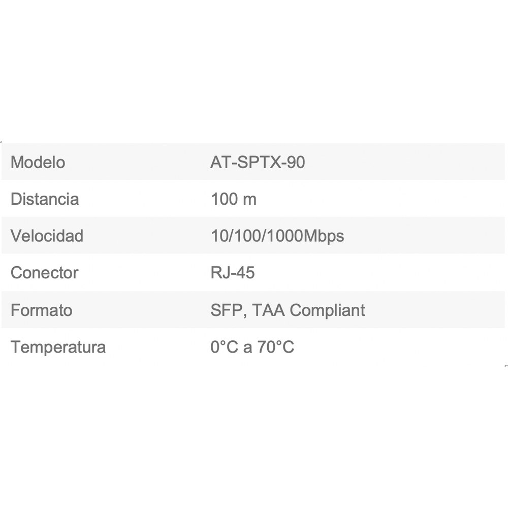 Transceptor MiniGbic SFP 10/100/1000 Mbps