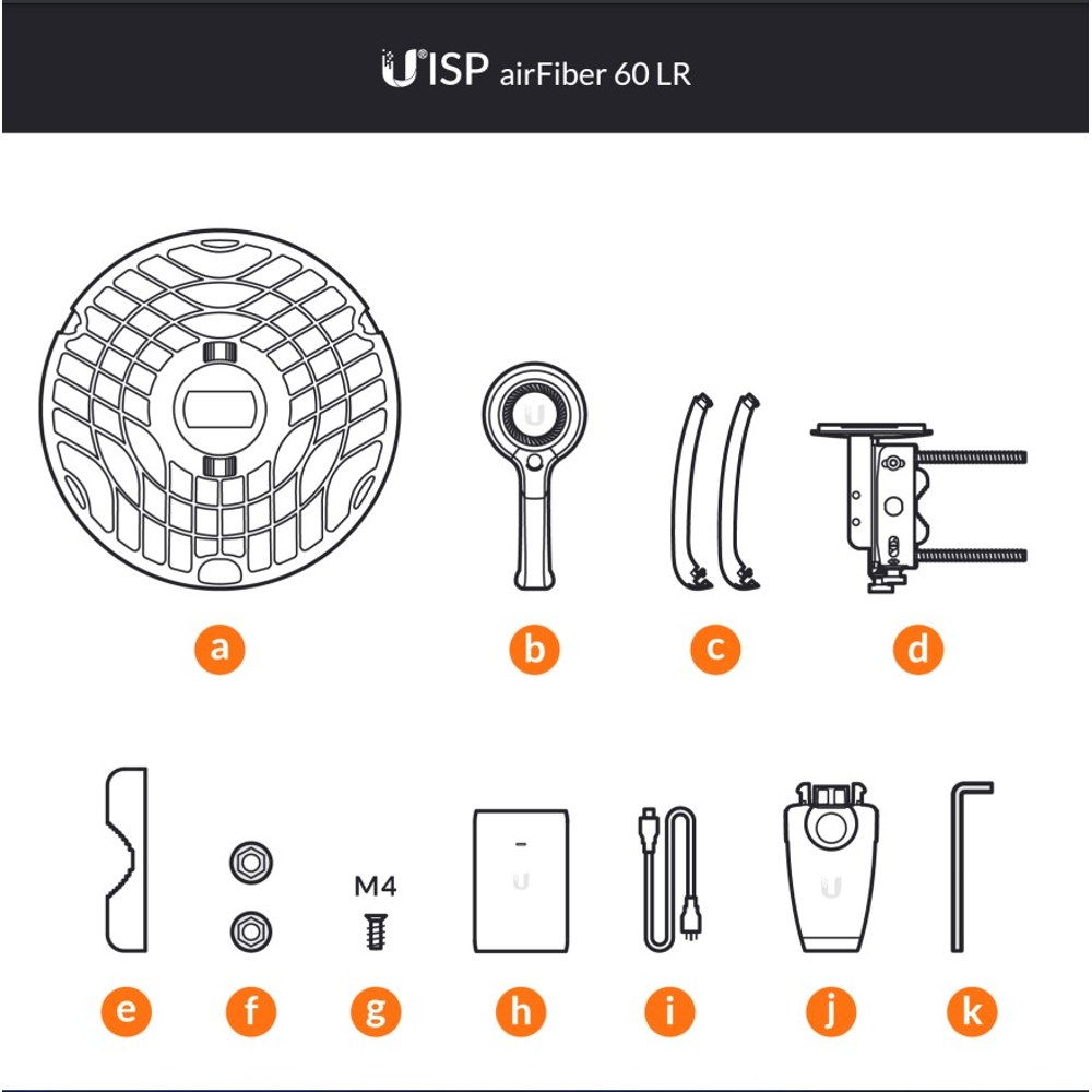 Contenido del paquete AF60LR