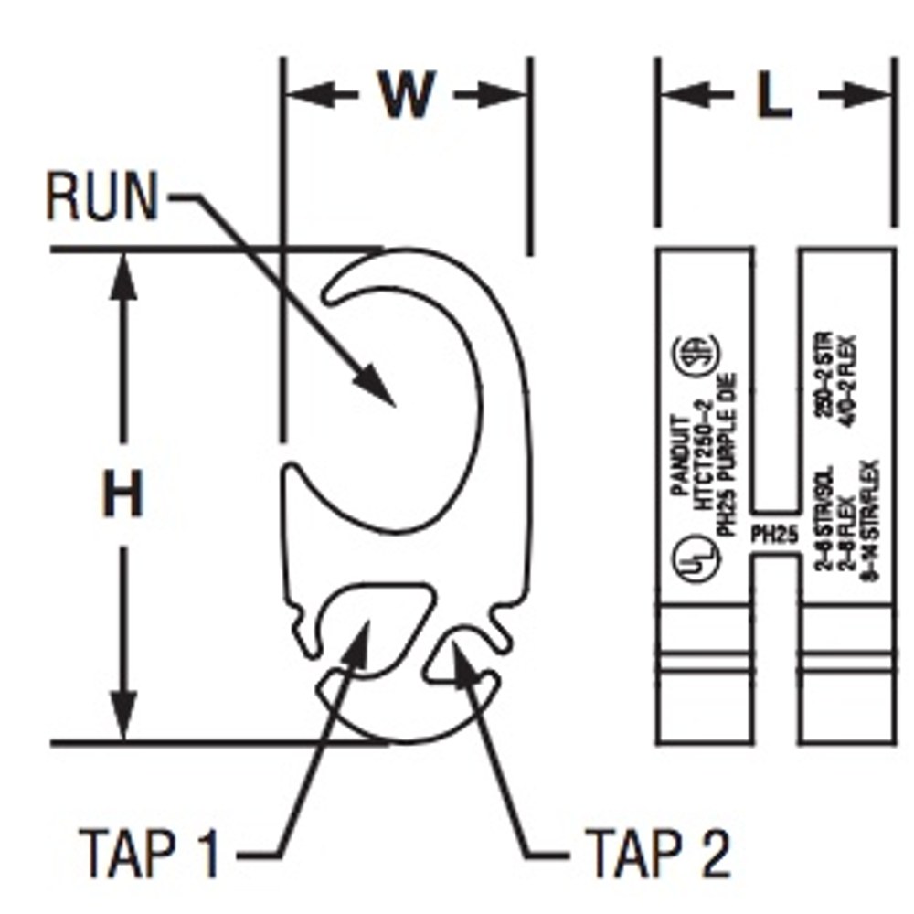Conector de compresión HTCT25021