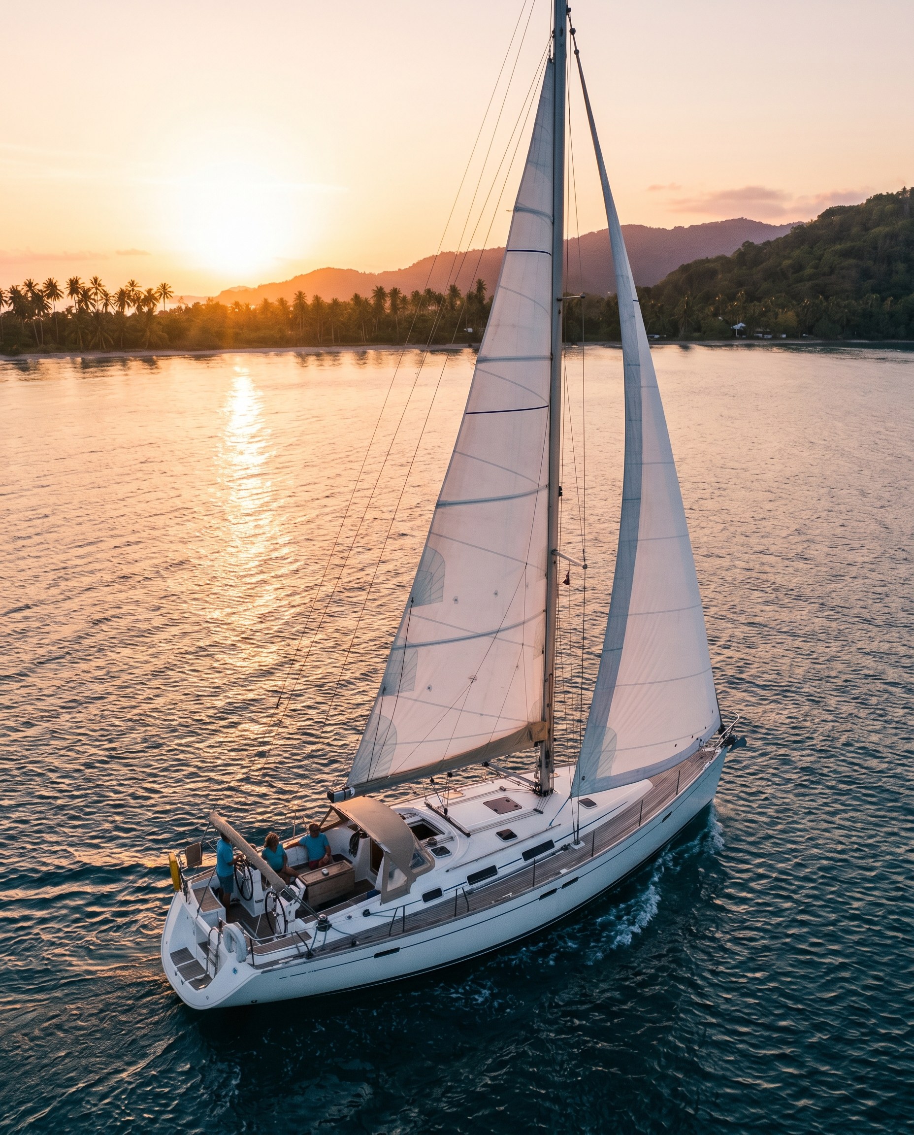 Velero con IC-M220 en cabina