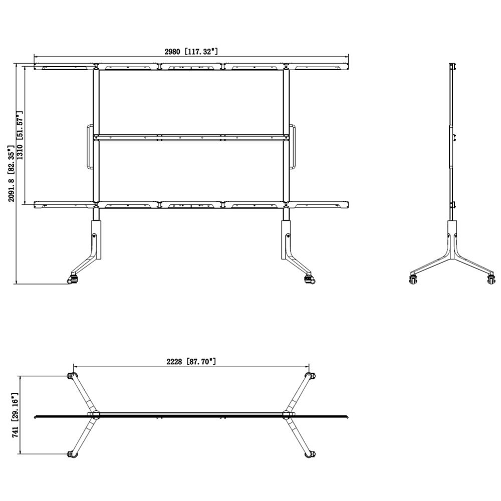 Montaje de piso para pantalla All-In-One
