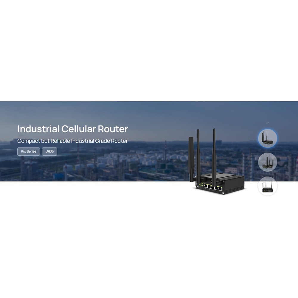 Router Celular Industrial 4G LTE con WiFi y Puertos Ethernet para IoT y M2M