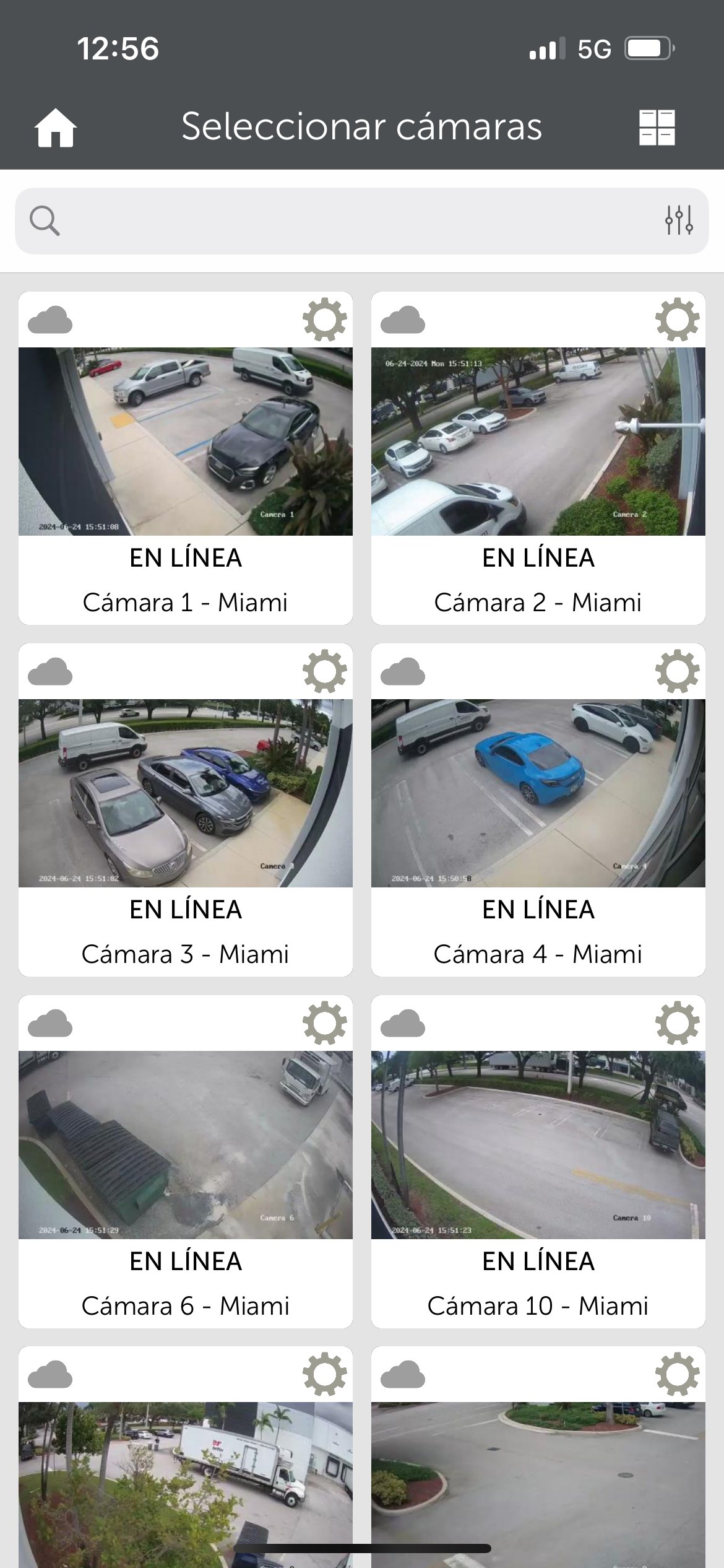 Captura de pantalla app