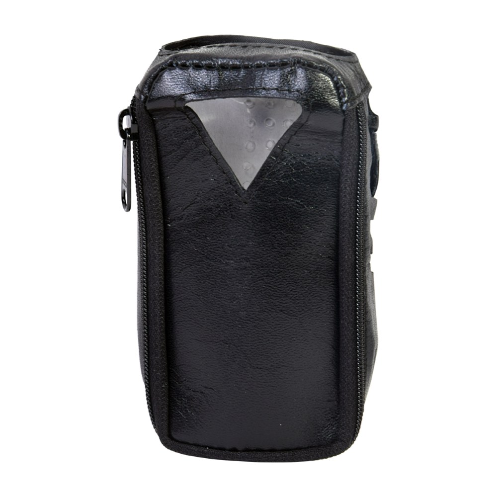 Funda de Piel Reforzada con Visor Frontal Transparente