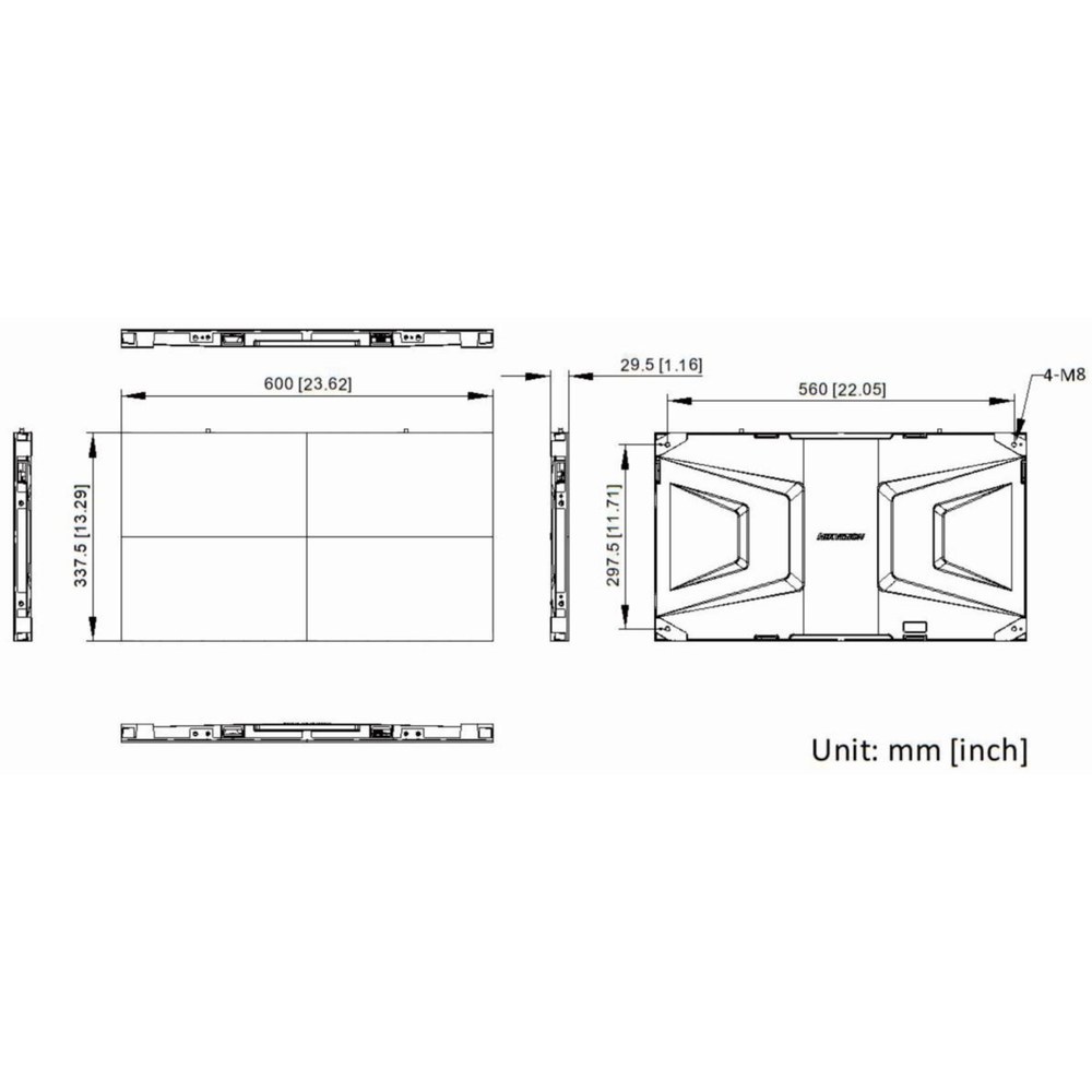 Dimensiones del módulo LED